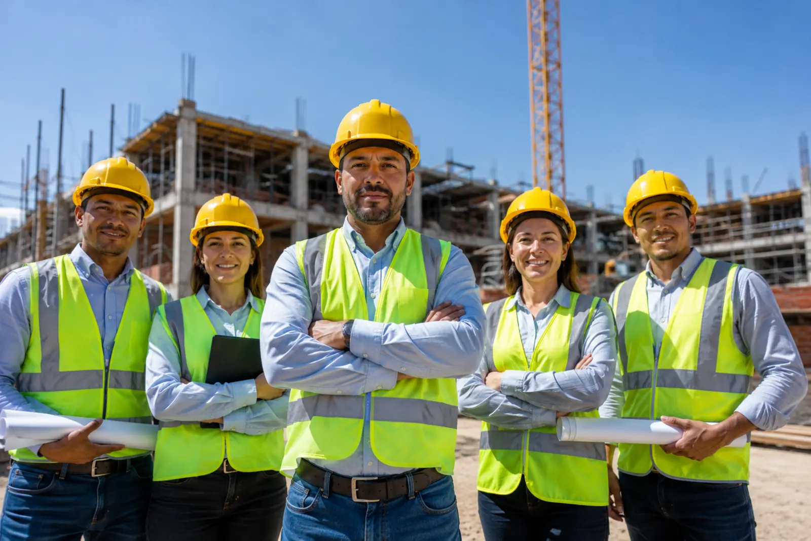 Equipo de Grupo Mastachi en obra